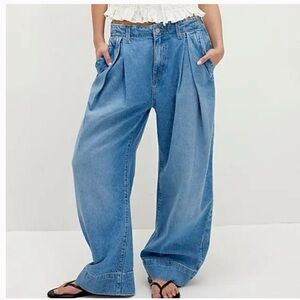 Free People CRVY New Spin Trouser in Tradewind size 24